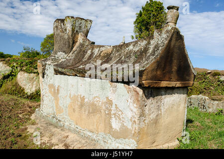 Altes Königreich Batak Grab auf Samosir Insel, Danau Toba (Toba-See), Indonesien, Nord-Sumatra Stockfoto