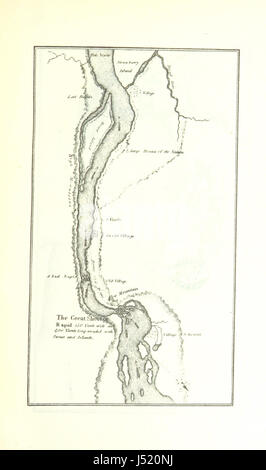 Dieser Titel bezieht sich auf eine Seite aus der 1814 erschienenen Ausgabe der „Geschichte der Expedition unter dem Kommando von Lewis und Clark“. Die Seite enthält wahrscheinlich kritische Kommentare und neue Erkenntnisse, die auf unveröffentlichten offiziellen Dokumenten basieren. Stockfoto