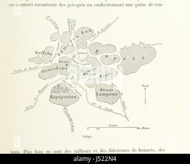 Bild entnommen Seite 105 von "Du Niger au Golfe de Guinée, Par le pays de Kong et le Mossi... 1887-1889. Ouvrage Contenant Une Carte... et Cent-Achtundsechziger-seize Gravuren Sur Bois, etc. " Stockfoto