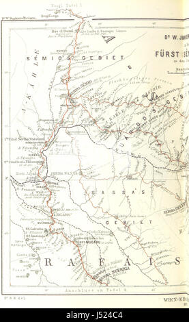 Bild entnommen Seite 186 von "Dr. Wilh. Junker Reisen in Afrika 1875-1886. Nach Seinen Tagebüchern Unter der Mitwirkung von R. Buchta Herausgegeben von Dem Reisenden... Mit... Original-Comicstrips, etc. " Stockfoto