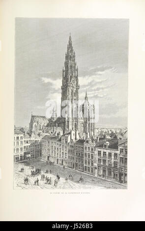 Dieser Titel bezieht sich auf ein Werk, das sich auf Belgien konzentriert und 323 Holzstiche enthält. Das Buch bietet wahrscheinlich durch Illustrationen Einblicke in die belgische Kultur, Geschichte und Gesellschaft. Stockfoto