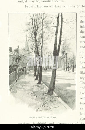 Die Vororte von London Stadt wie sie heute sind... Illustriert von W. Luker... von original-Zeichnungen Stockfoto