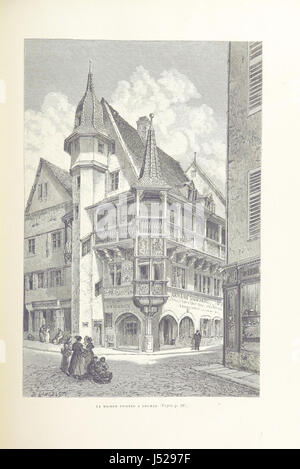 „L'Alsace; le Pays et ses habitants“ ist ein französisches Werk mit 386 Gravuren und 17 Karten, die Einblicke in die Region Elsass und ihre Bewohner geben. Stockfoto
