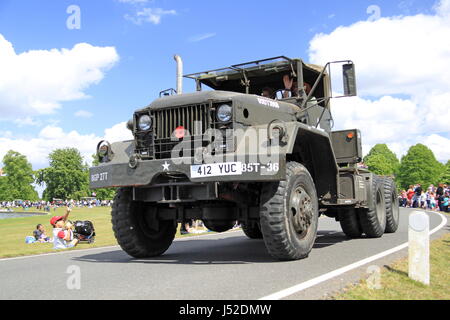 ZUGMASCHINE M52A2 DER US Army Kaiser (1957). Chestnut Sunday, 14. Mai 2017. Bushy Park, Hampton Court, London, England, Großbritannien, Großbritannien, Europa. Stockfoto