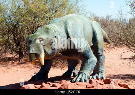 Dinodontosaurus Dinosaurier Replica - Argentinien Stockfoto
