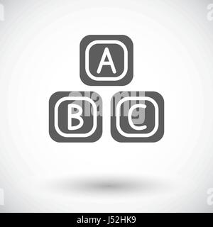 Blöcke-Symbol. Stock Vektor