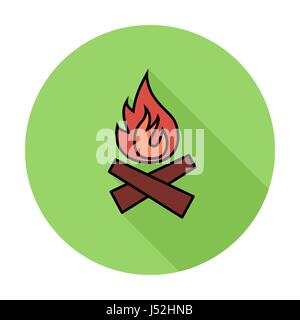 Lagerfeuer-Symbol Stock Vektor