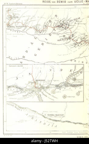 Bild entnommen Seite 222 von "Dr. Wilh. Junker Reisen in Afrika 1875-1886. Nach Seinen Tagebüchern Unter der Mitwirkung von R. Buchta Herausgegeben von Dem Reisenden... Mit... Original-Comicstrips, etc. " Stockfoto