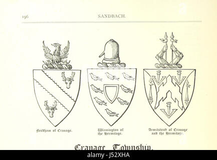 Die Geschichte der alten Pfarrei Sandbach, Co. Chester, einschließlich der zwei Chapelries von Holmes Chapel und Goostrey, etc. Stockfoto