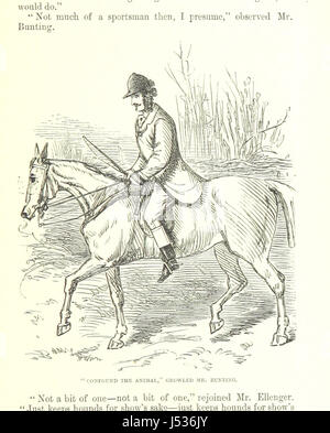 Das Bild von Seite 273 von „Plain or ringlets?“ Von R. S. Surtees, illustriert von John Leech, zeigt eine Szene aus dem humorvollen Roman. Die Geschichte ist bekannt für ihre lebendigen Charaktere und witzigen Kommentare über die englische Gesellschaft des 19. Jahrhunderts. Stockfoto