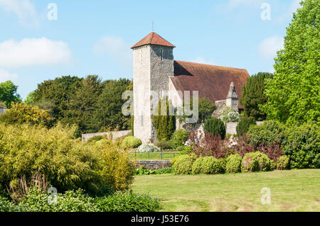 Das 13. Jahrhundert St. Peter-Kirche in Preston Park, Brighton. Stockfoto