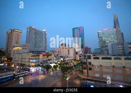 Skyline von Rex Hotel, Saigon, Vietnam Stockfoto