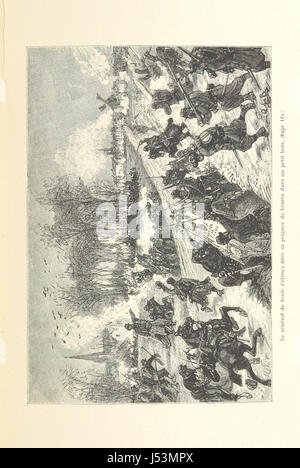 La Retraite infernale ist ein historisches Werk, das den Rückzug der französischen Armee aus der Loire während des Deutsch-Französischen Krieges (1870–1871) beschreibt. Das Werk umfasst 26 Stiche und eine Karte, die die Schwierigkeiten und die militärische Strategie des Rückzugs veranschaulicht. Stockfoto