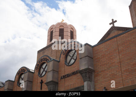 Watertown, MA hat eine große armenische Gemeinde. Fassade der Kirche. Stockfoto