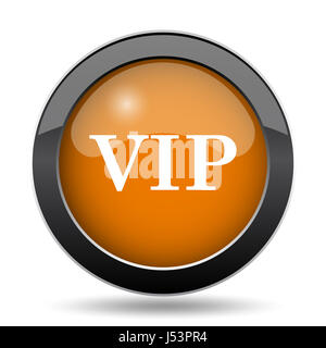 VIP-Symbol. Schaltfläche "VIP Website" auf weißem Hintergrund. Stockfoto