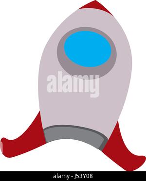 Rakete Cartoon Sci-Fi Stock Vektor
