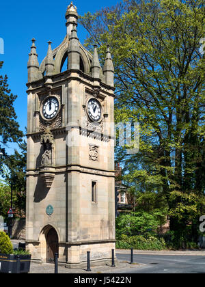 Uhrturm gebaut, um die Diamond Jubilee von Königin Victoria in der North Street in Ripon North Yorkshire England Gedenken Stockfoto