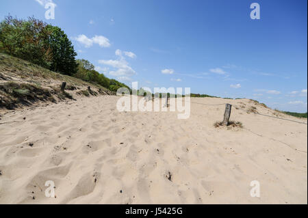 Landschaft der Boberger Dünen oder Boberger Duenen im Süden westlich von Hamburg, Deutschland. Stockfoto