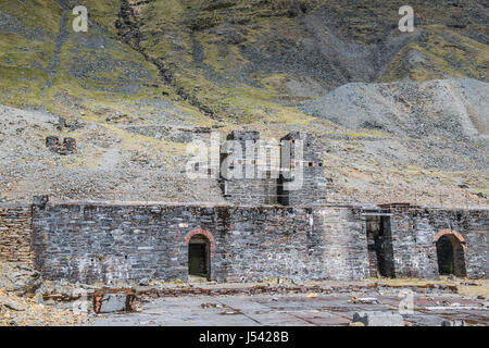 Alten führen Funktionsweise Cwmystwyth Cardiganshire Mitte Wales Stockfoto