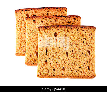 Honigkuchen, isoliert auf weiss Stockfoto