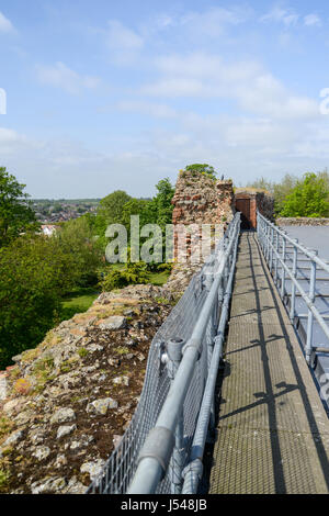 Colchester Castle Dach Ansicht, Colchester, Essex, England, Vereinigtes Königreich Stockfoto