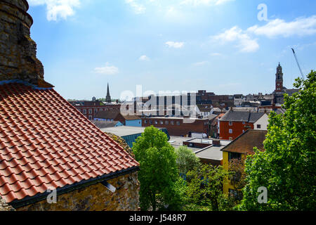 Colchester Castle Dach Ansicht, Colchester, Essex, England, Vereinigtes Königreich Stockfoto