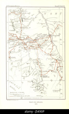 Bild entnommen Seite 396 von "Dr. Wilh. Junker Reisen in Afrika 1875-1886. Nach Seinen Tagebüchern Unter der Mitwirkung von R. Buchta Herausgegeben von Dem Reisenden... Mit... Original-Comicstrips, etc. " Stockfoto