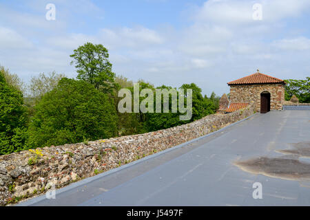 Colchester Castle Dach Ansicht, Colchester, Essex, England, Vereinigtes Königreich Stockfoto
