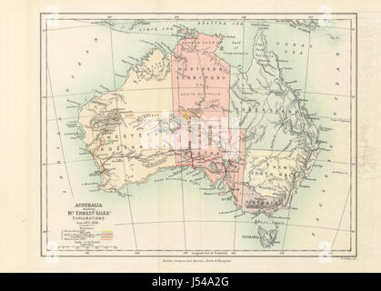 Bild entnommen Seite 407 von "Australien zweimal durchlaufen... Eine Erzählung, zusammengestellt aus den Zeitschriften der fünf wird erkunden Expeditionen... von 1872 bis 1876... Mit Karten und Illustrationen Stockfoto