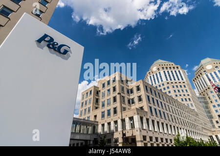 Cincinnati - ca. Mai 2017: Weitwinkel Procter & Gamble Unternehmenszentrale. P & G ist eine amerikanische multinationale Consumer Goods Company VII Stockfoto