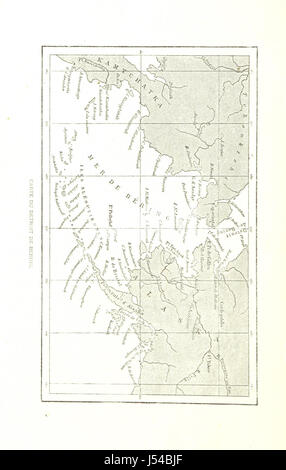 Dieses Bild stammt von Seite 420 von „Premiers voyages au Pays des Glaces“, einem Buch über die Erforschung der Arktis, das ursprünglich von Charles Baye geschrieben und aus Hellwaldâ’s „im ewigen Eis“ übersetzt wurde. Das Buch enthält Illustrationen und Beschreibungen von Polarexpeditionen im späten 19. Jahrhundert. Stockfoto