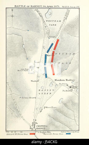 Bild entnommen Seite 435 von "Lancaster und York: ein Jahrhundert der englischen Geschichte, - n. 1399 - 1485... Mit Karten und Illustrationen. (Index von Francis M. Jackson.) " Stockfoto