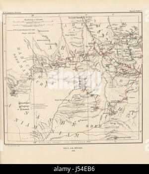 Bild entnommen Seite 451 von "Dr. Wilh. Junker Reisen in Afrika 1875-1886. Nach Seinen Tagebüchern Unter der Mitwirkung von R. Buchta Herausgegeben von Dem Reisenden... Mit... Original-Comicstrips, etc. " Stockfoto