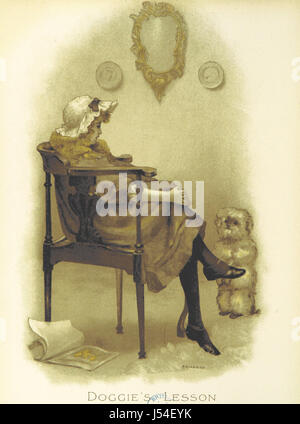 Blumen bringen ich und ich singen... Gedichte von E. Bland, H. M. Burnside, A. Scanes Stockfoto