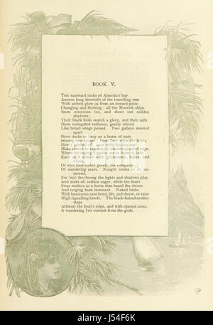 Poetische Werke von George Eliot. Familie Ausgabe. Vollständig illustrierte mit neuen Holzstiche. Mit Rahmen von J. D. Woodward Stockfoto