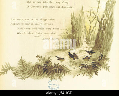 Blumen bringen ich und ich singen... Gedichte von E. Bland, H. M. Burnside, A. Scanes Stockfoto