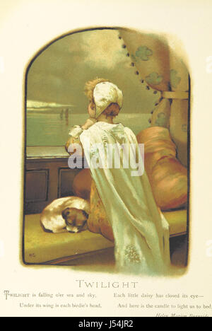 Dieses Bild stammt aus dem Buch „Flowers I bring and Songs I sing“, das Gedichte von E. Bland, H. M. Burnside und A. Scanes enthält. Das Werk reflektiert die poetischen Themen und literarischen Stile der Zeit. Stockfoto