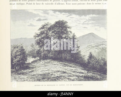 L'Alsace; le Pays et ses habitants ist ein französisches Buch, das die Region Elsass und ihre Bewohner beschreibt. Das Werk umfasst 386 Stiche und 17 Karten, die eine visuelle und detaillierte Untersuchung der Geographie, Kultur und Menschen der regionâ bieten. Sie bietet Einblicke in die Traditionen und Landschaften des Elsass und dient sowohl als historische als auch als kulturelle Ressource. Stockfoto