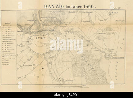 Bild entnommen Seite 547 von ' Geschichte der Festungen Danzig Und Weichselmünde Bis Zum Jahre 1814, in Verbindung Mit der Kriegsgeschichte der Freien Stadt Danzig. Mit... Plänen, etc. " Stockfoto