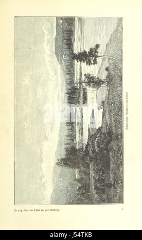 Der deutsche Titel bedeutet: „Von der Ostsee bis zum Nordkap. Eine Reise durch Dänemark, Schweden und Norwegen [dargestellt]“ Es bezieht sich auf eine Reiseerzählung, die eine landschaftliche Erkundung Nordeuropas dokumentiert. Stockfoto