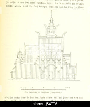 Dieser Titel bezieht sich auf eine Reise von der Ostsee bis zum Nordkap, die Dänemark, Schweden und Norwegen umfasst. Das Buch veranschaulicht die Erfahrungen und Landschaften, die während dieser nordeuropäischen Wanderung aufgetreten sind. Stockfoto