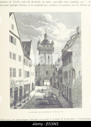 L ' Alsace; Le pays et ses Einwohner... Ouvrage Contenant 386 Gravuren et 17 Cartes Stockfoto