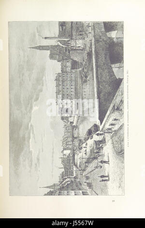 Ein Werk mit dem Titel „L'Alsace; le Pays et ses habitants“, das die Region Elsass anhand von 386 Gravuren und 17 Karten zeigt und sich auf die kulturellen und geografischen Aspekte des Gebiets konzentriert. Stockfoto