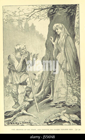 Maid Marian und Robin Hood. Eine Romanze von alten Sherwood Forest Stockfoto