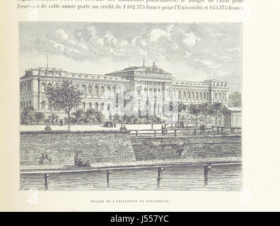 Dieses französische Werk, *L'Alsace; le Pays et ses habitants*, bietet eine detaillierte Beschreibung der Region Elsass und ihrer Bewohner. Es umfasst 386 Gravuren und 17 Karten, die einen umfassenden Überblick über die Geographie, Kultur und Geschichte der Region bieten. Stockfoto