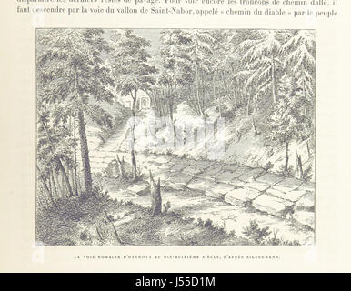 Ein illustriertes Buch mit dem Titel „L'Alsace; le Pays et ses habitants“, das 386 Gravuren und 17 Karten enthält, die detaillierte Einblicke in die Geographie, Kultur und die Bevölkerung des Elsass in Frankreich geben. Stockfoto