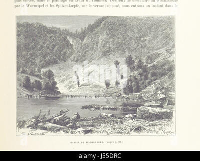 L'Alsace; le Pays et ses habitants ist ein historisches und geografisches Werk, das die Region Elsass, Frankreich, erforscht und seine Landschaften, Menschen und Kultur anhand von 386 Gravuren und 17 Karten detailliert beschreibt. Stockfoto