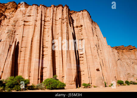 Gotische Kathedrale Rock Formation - Talampaya Nationalpark - Argentinien Stockfoto