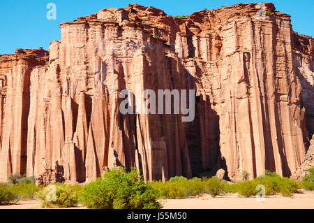 Gotische Kathedrale Rock Formation - Talampaya Nationalpark - Argentinien Stockfoto