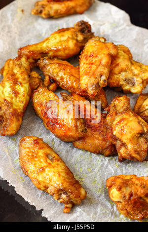 Scharfes Curry Chicken Wings Stockfoto